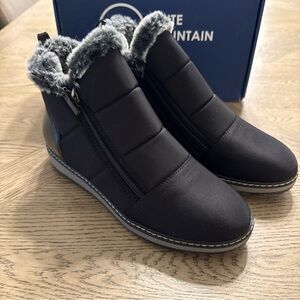 White Mountain Womens Taurus Faux Shearling Winter & Snow Boots Shoes Size 10